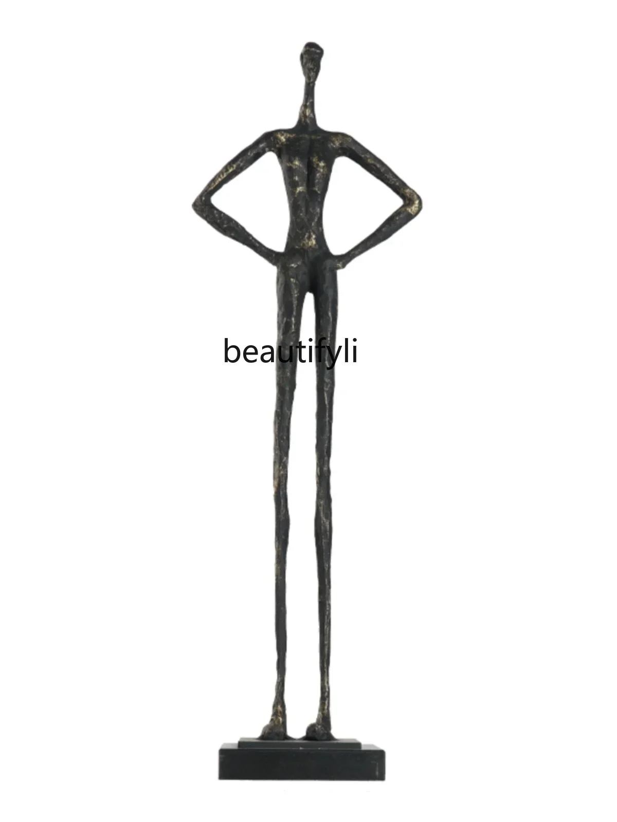 

Modern humanoid sculpture creative welcome figure home living room entrance decoration ornament