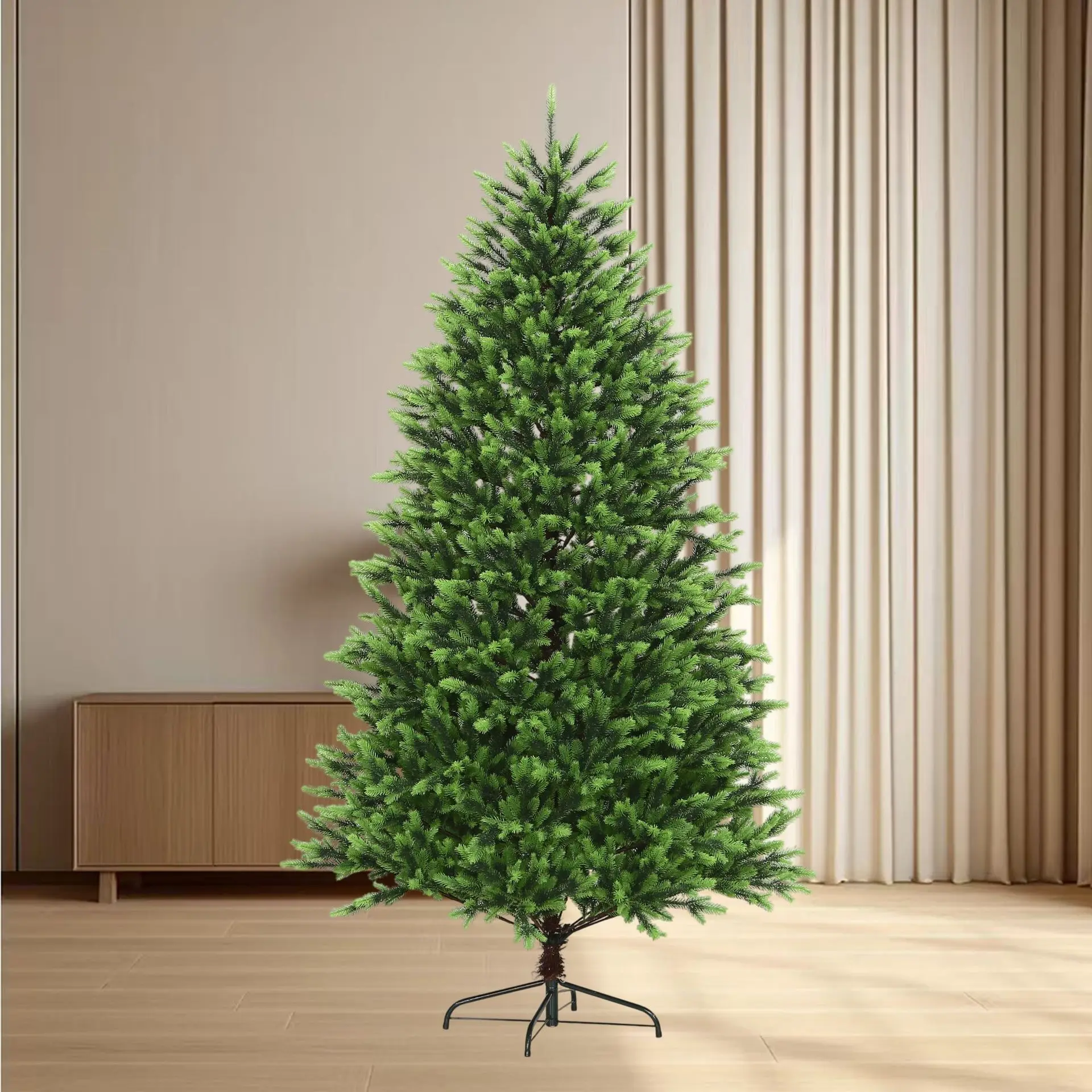 

All-In-One Multi-Functional Christmas Tree with Warm Pe Leather String Light New Cross-Border Classic Popular Design
