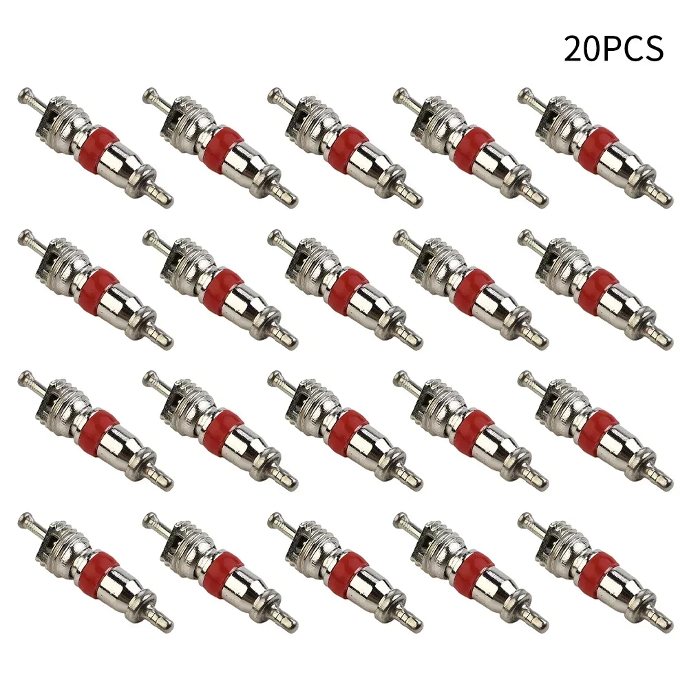 Brand New Practical Simple To Use Tyre Valve Core 20pcs/set Motorcycle Wheel Parts Replacement Set With Remover Tool