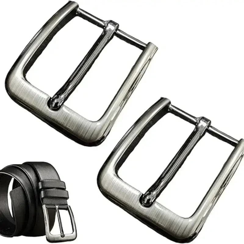 1Piece 40mm Metal Belt Buckle Men Laser Heel Bar Pin Buckle Leather Craft Waistband Head Belt Strap Webbing Parts Accessories