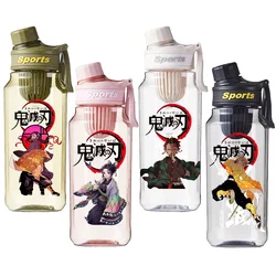 Demon Slayer Agatsuma Zenitsu Kochou Shinobu Kamado Tanjirou Kamado Nezuko Sports Cup Outdoor Portable Fitness Water Bottle