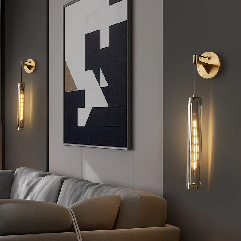 TEMAR Contemporary Copper Wall Sconce Lamp LED Indoor Brass Beside Light Classic Creative Decor for Home Living Bed Room