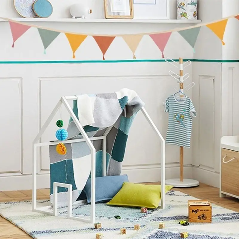 الرايات المصنوعة من القماش الملون لمساعد التصوير الفوتوغرافي لحضانة أعياد الميلاد وحفلات الزفاف