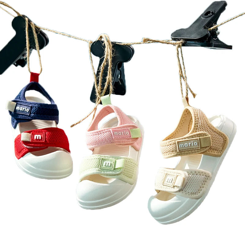 夏の子供スポーツサンダル屋外子供カジュアル通気性ノンスリップビーチサンダルガールズボーイズトレーナーベビーデザイナーシューズ