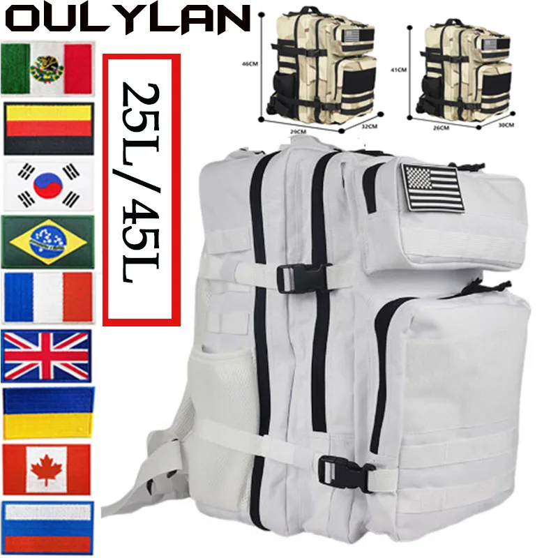 

25L/45L Military Outdoor Rucksack for Travel Trekking Camping Travel Bag 900D Oxford Cloth Trekking Hiking Hunting Rucksack