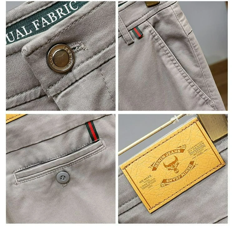 Herren Hochelastische Knitterfreie Business-Freizeithose Herbst Winter Gerade Passform Lässige Schlanke Hose Hochwertige Arbeitshose – Detail 25