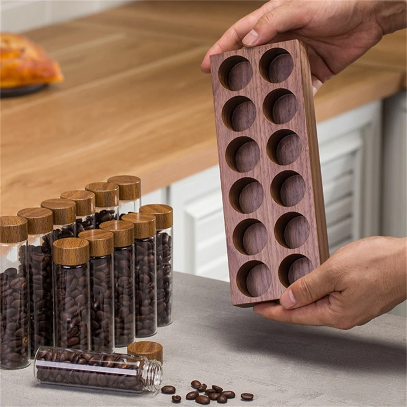 Посуда для кофе бариста, трубка, бутылка, стеклянный контейнер для хранения кофейных зерен, витрина, дропшиппинг