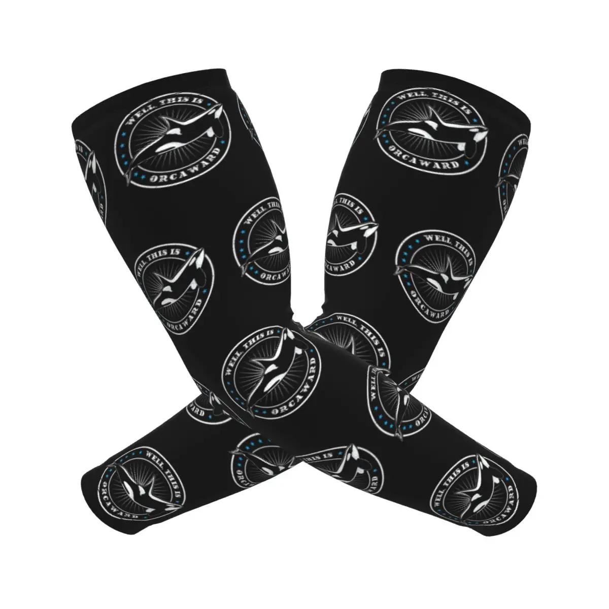 

Well This Is Orcaward Orca Whale Sea Predatory Fish Arm Sleeves Мужчины Женщины Защита от солнца и ультрафиолета Татуировки Чехол Спортивное охлаждение Велоспорт