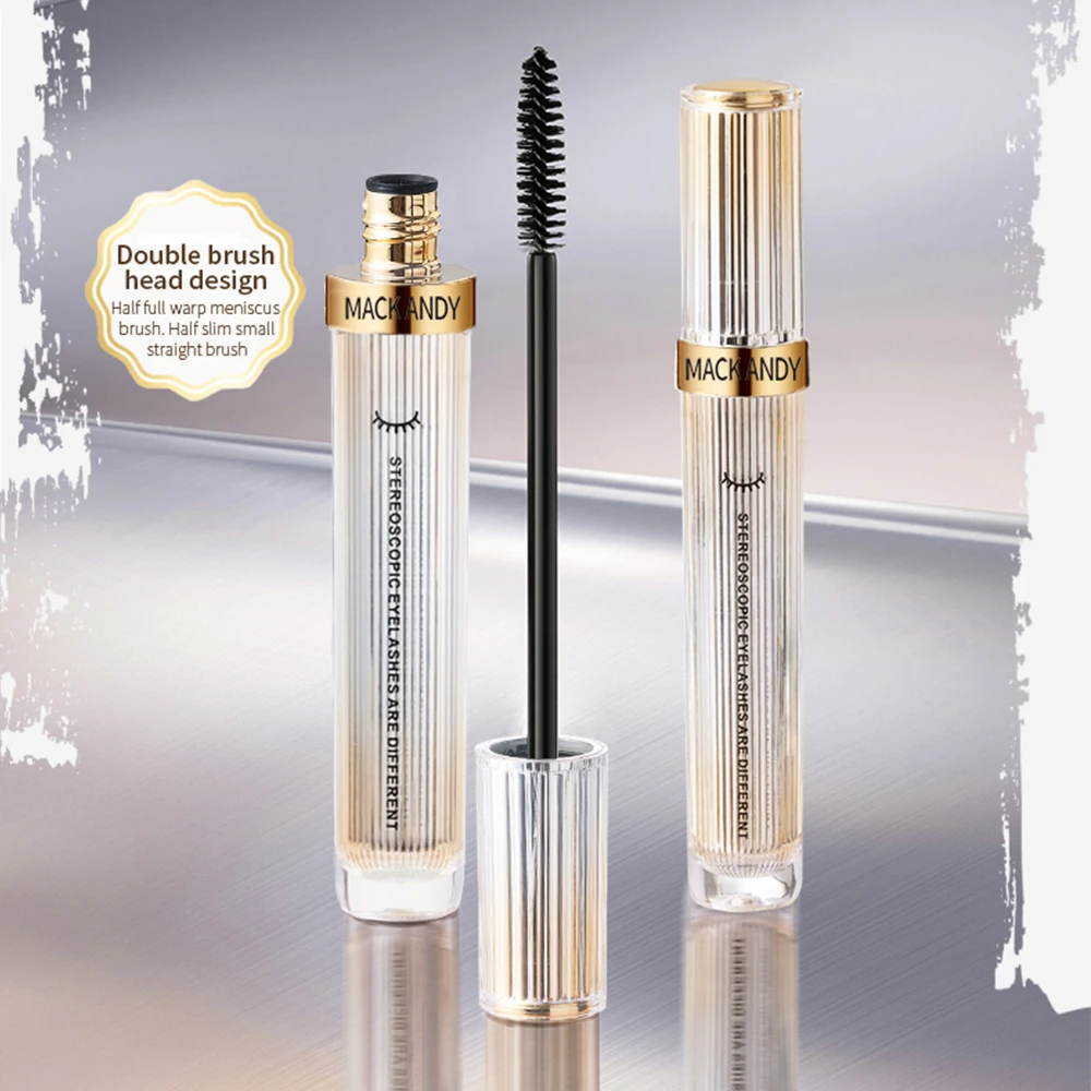 MACKANDY Waterdichte 3D Verlenging Mascara Zwarte Wimperverlenging Wimpers Borstel Langdurige Zijde Mascara Cosmetica Gift