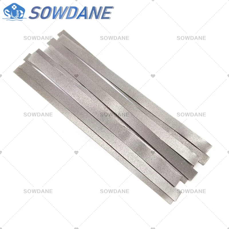 Dental Metal Polishing Stick Strip with Single Side of Diamond Sanding Surface (6mm /4mm Width for selection) Teeth Whitening