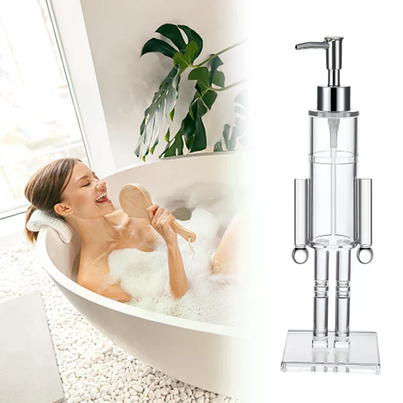 

Дозатор для мыла «Щелкунчик», прозрачный акриловый дозатор для мыла «Щелкунчик», декоративный дозатор мыла, рождественская бутылка для мыла для рук