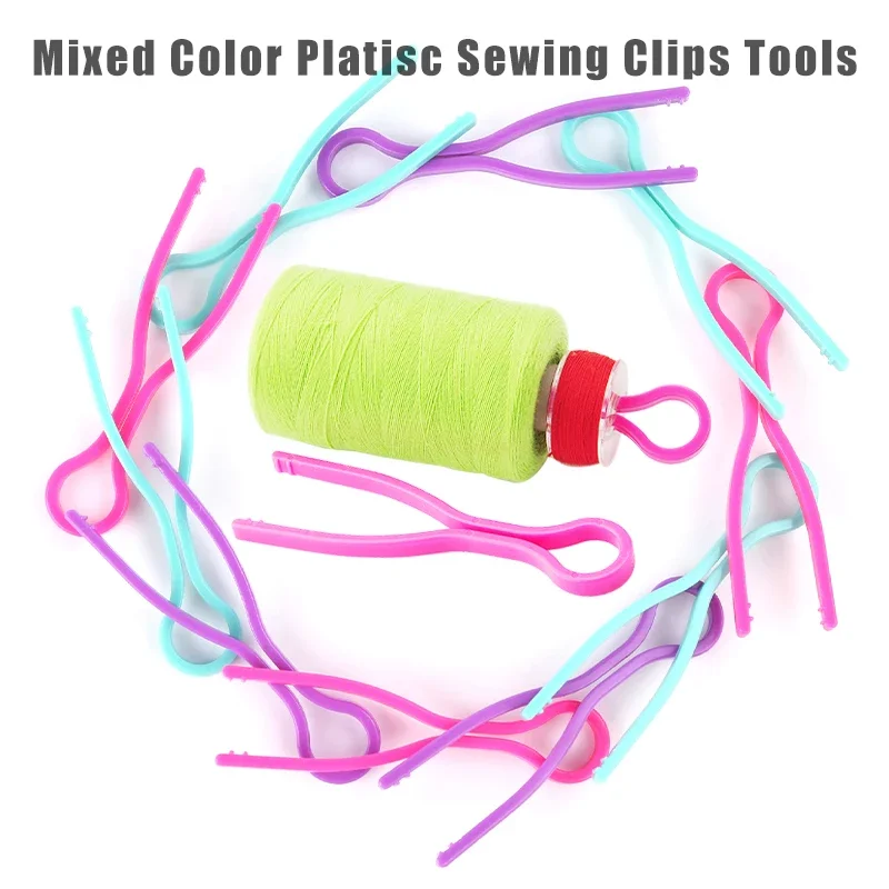 10/20/30pcs Sewing Bobbin Clips Long Thread Clip Spool Storage Holder Organizer Plastic Sewing Clips Sewing Accessories Tools