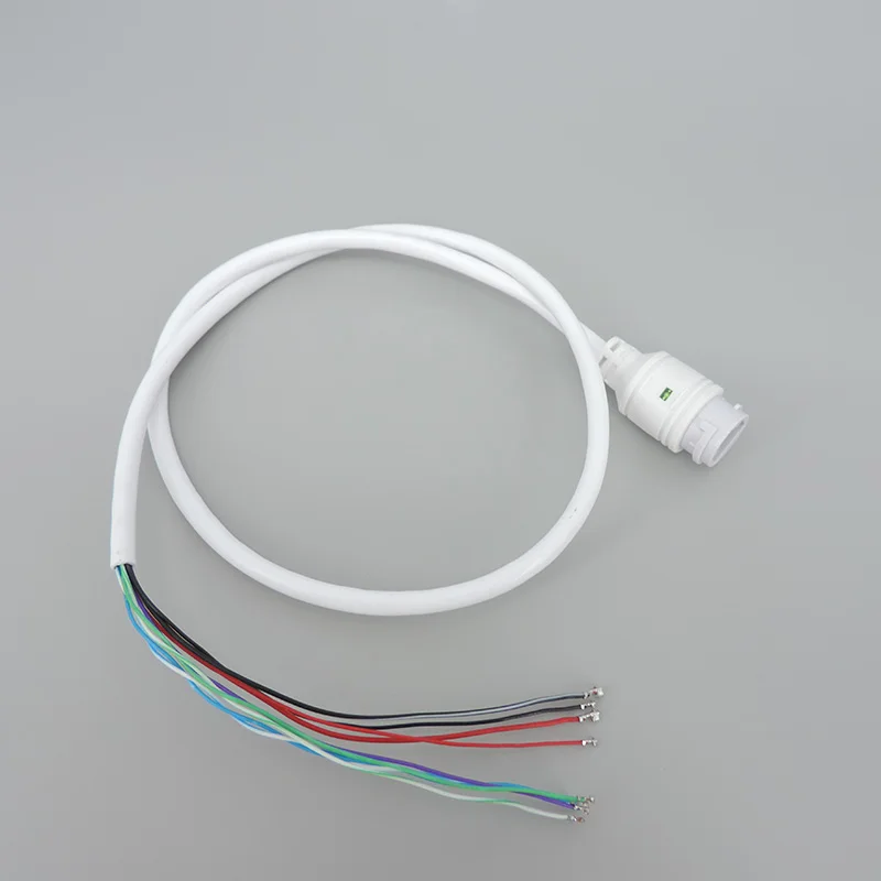 สายเคเบิลเครือข่าย RJ45แบบ PoE 15V 9Pin 9 core สายพอร์ตเครือข่าย POE สายพลังงานแบบ single-ended สำหรับกล้อง IP ตรวจสอบกล้องวงจรปิดสีขาวสีดำ