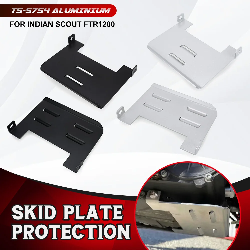 FTR1200 Fit For Indian FTR 1200 Scout For Victory Octane Skid Plate Bash Frame Guard Under Engine Chassis Protector Lower Cover