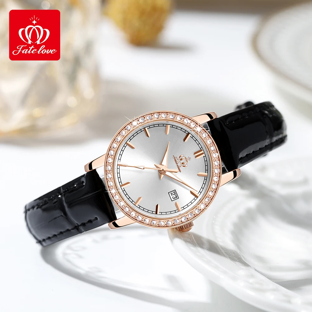 Fave love-女性用防水クォーツ時計,ファッショナブル,新品,fl903