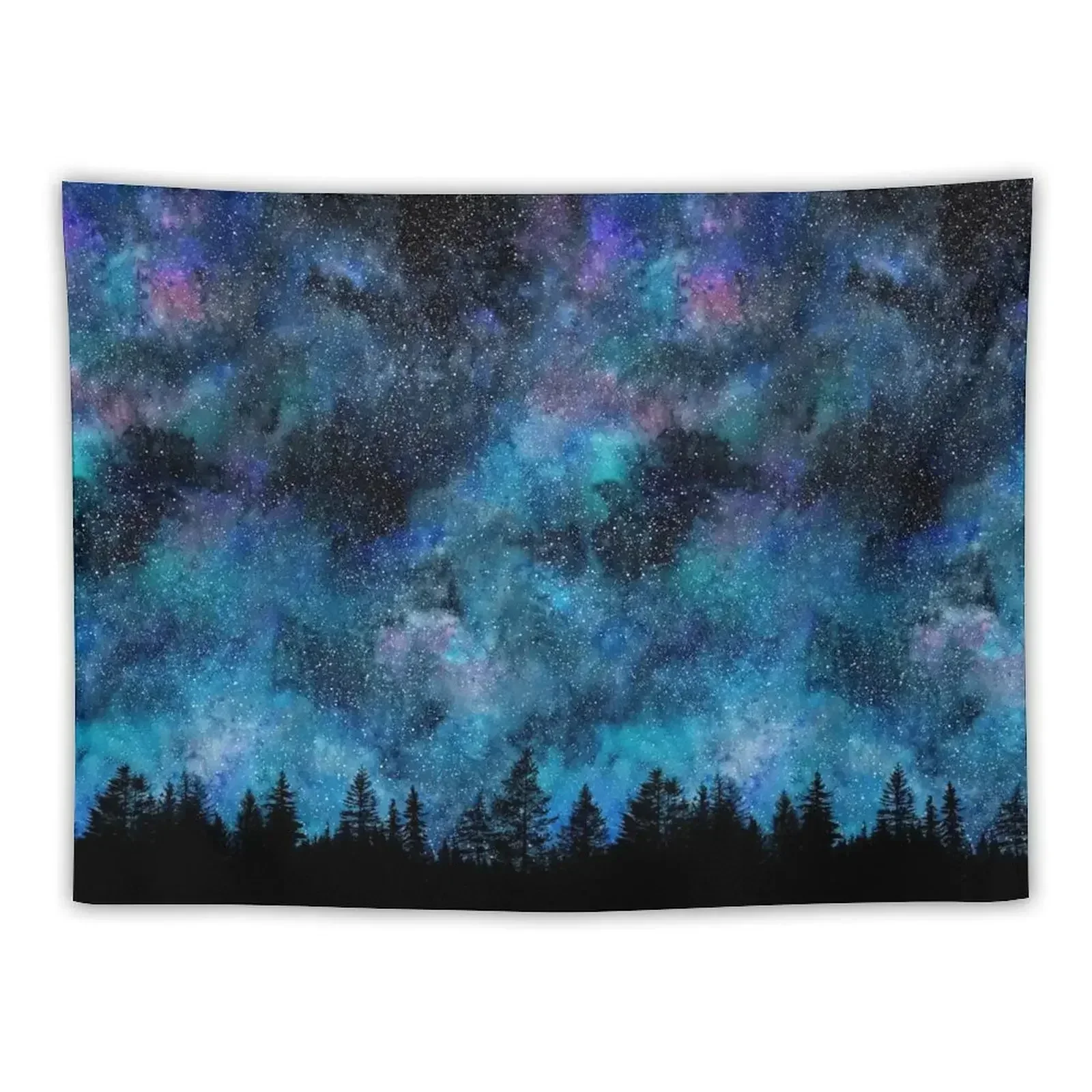 

Star Night in the forest Tapestry Room Decorator Room Aesthetic Decor Decoration Bedroom Tapestry