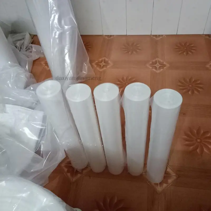 50meters PE Loop Cuff Two-way Open Transperent Plastic Bag Packaging Long Tube Film Ring Sleeve Disposable Liner Sleeve Film