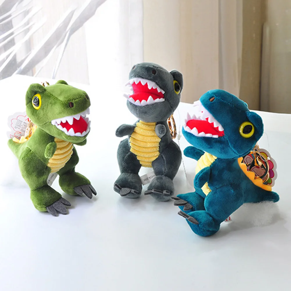 13Cm Khủng Long Sang Trọng Đồ Chơi Tyrannosaurus Búp Bê Nhỏ Móc Khóa Túi Mặt Dây Chuyền Búp Bê Nhỏ Sang Trọng Khủng Long Búp Bê Cô Gái Trẻ Em Quà Tặng