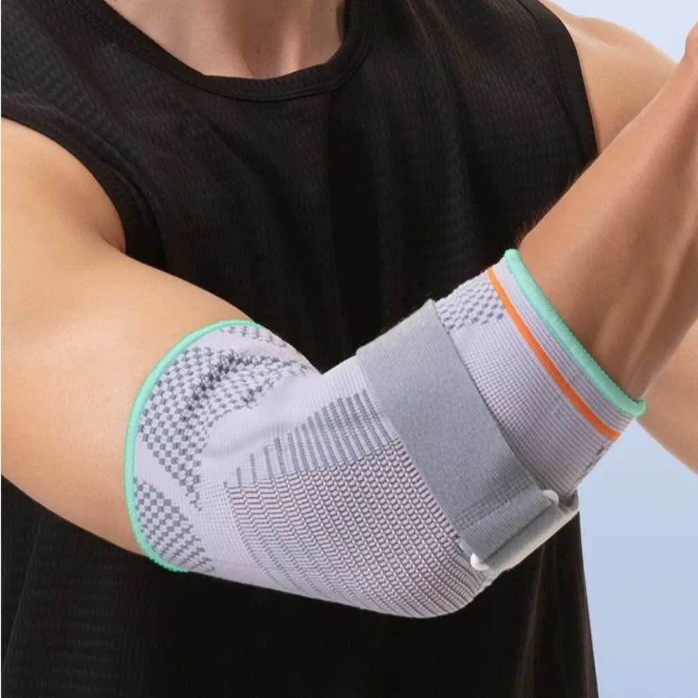 

with Strap Elbow Support Elastic Absorb Sweat Compression Sports Elbow Protective Pad Anti-slip Shock Absorption Elbow Brace