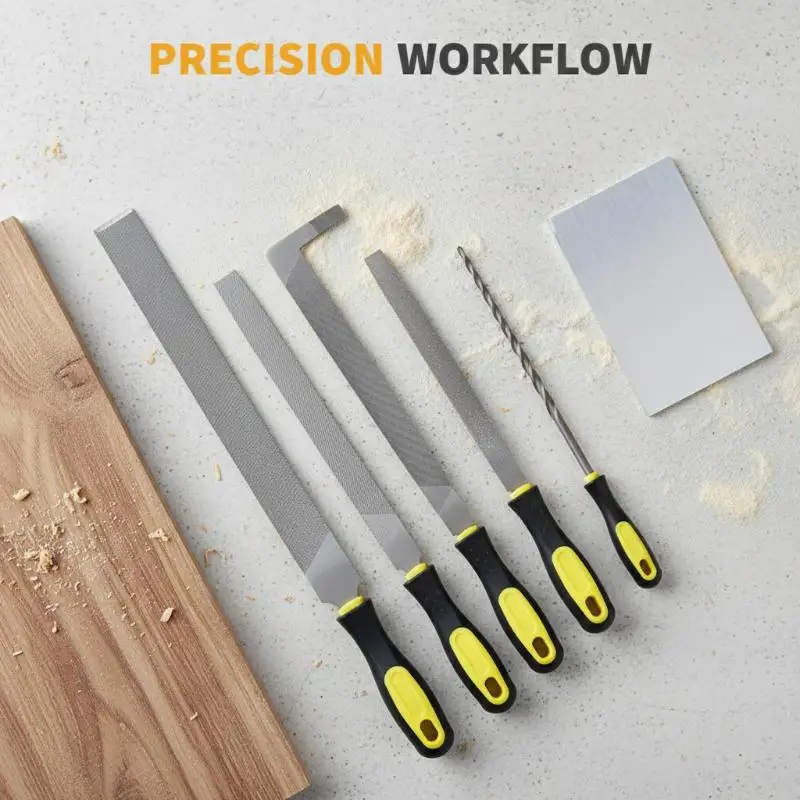 6/8/10/12 Inch High Carbon Steel Flat File Durable Sharp Files For Stone Glass Metal Sanding Tool Woodworking Hand Tools