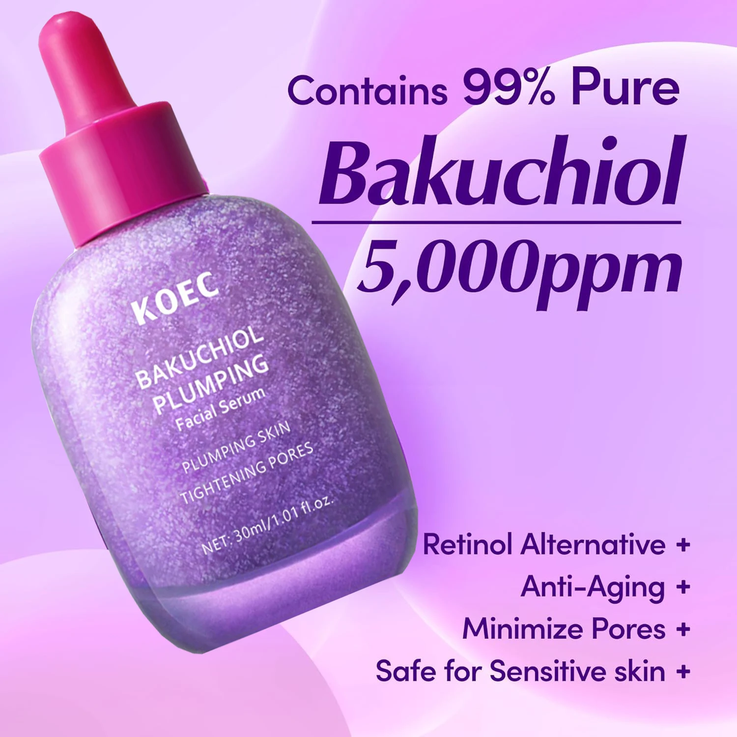 3pcs  NAD+ Peptide Boosting Smoothie Serum And Bakuchiol Plumping Face Serum Fade Fine Lines, Brightening Vitamin C Serum
