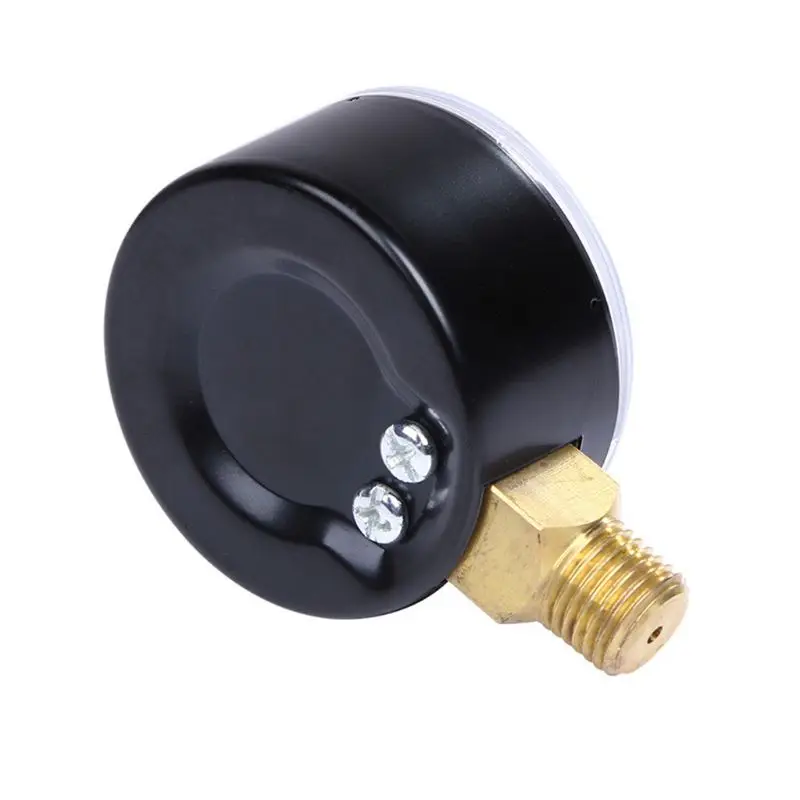 Manometer 0-4bar/0-60psi Luchtcompressor Hydraulische drukmeter met dubbele schaal Brandstof Lucht Olie Hoog vacuüm voor lucht