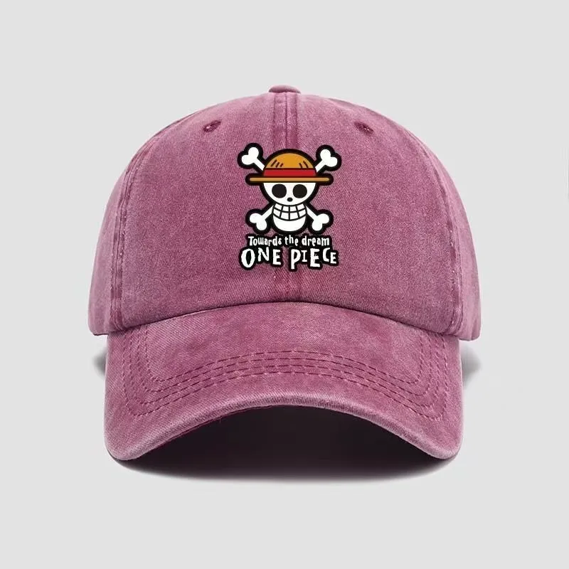 One Piece Bandana pure cotton cartoon sun-protective baseball cap, cute outdoor accessory, nostalgic anime merchandise 2026