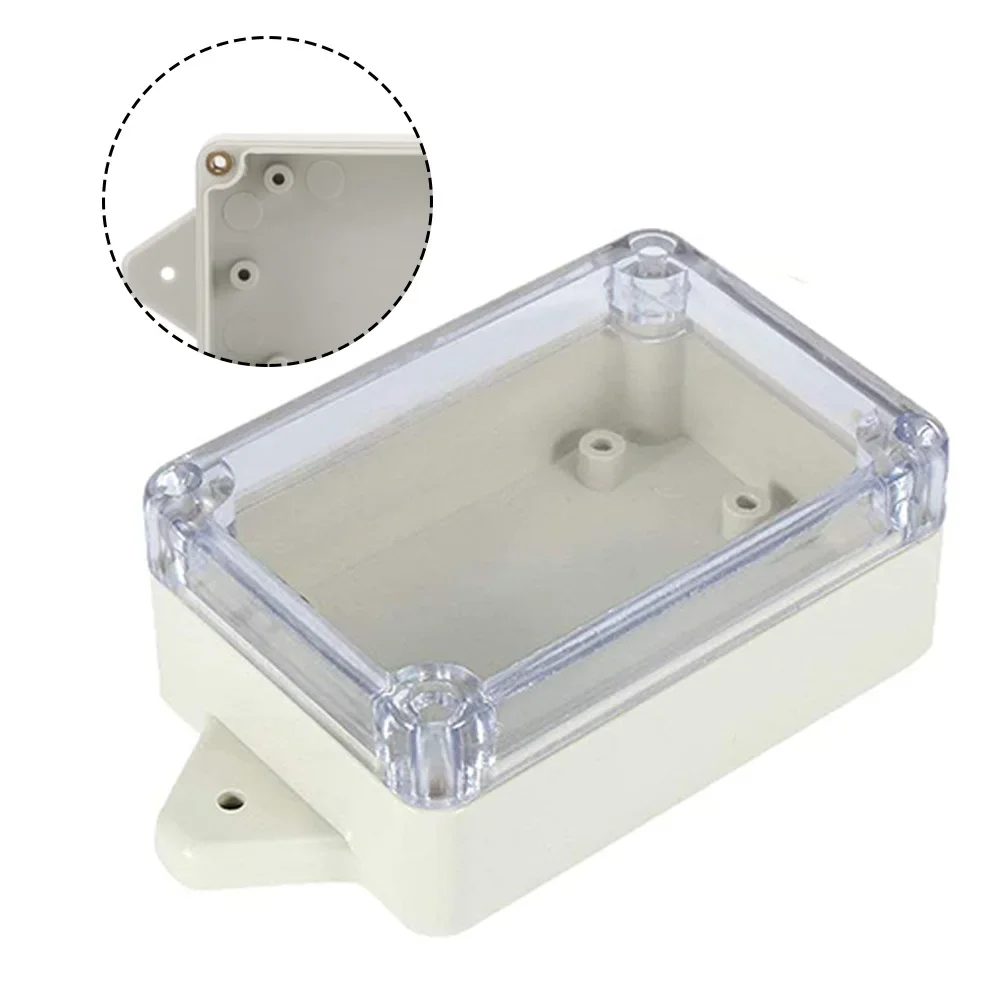 3pcs Plastic Junction Box 83X58X33mm Waterproof Junction Box With Clear Cover For Indoor Outdoor Electrical Communication