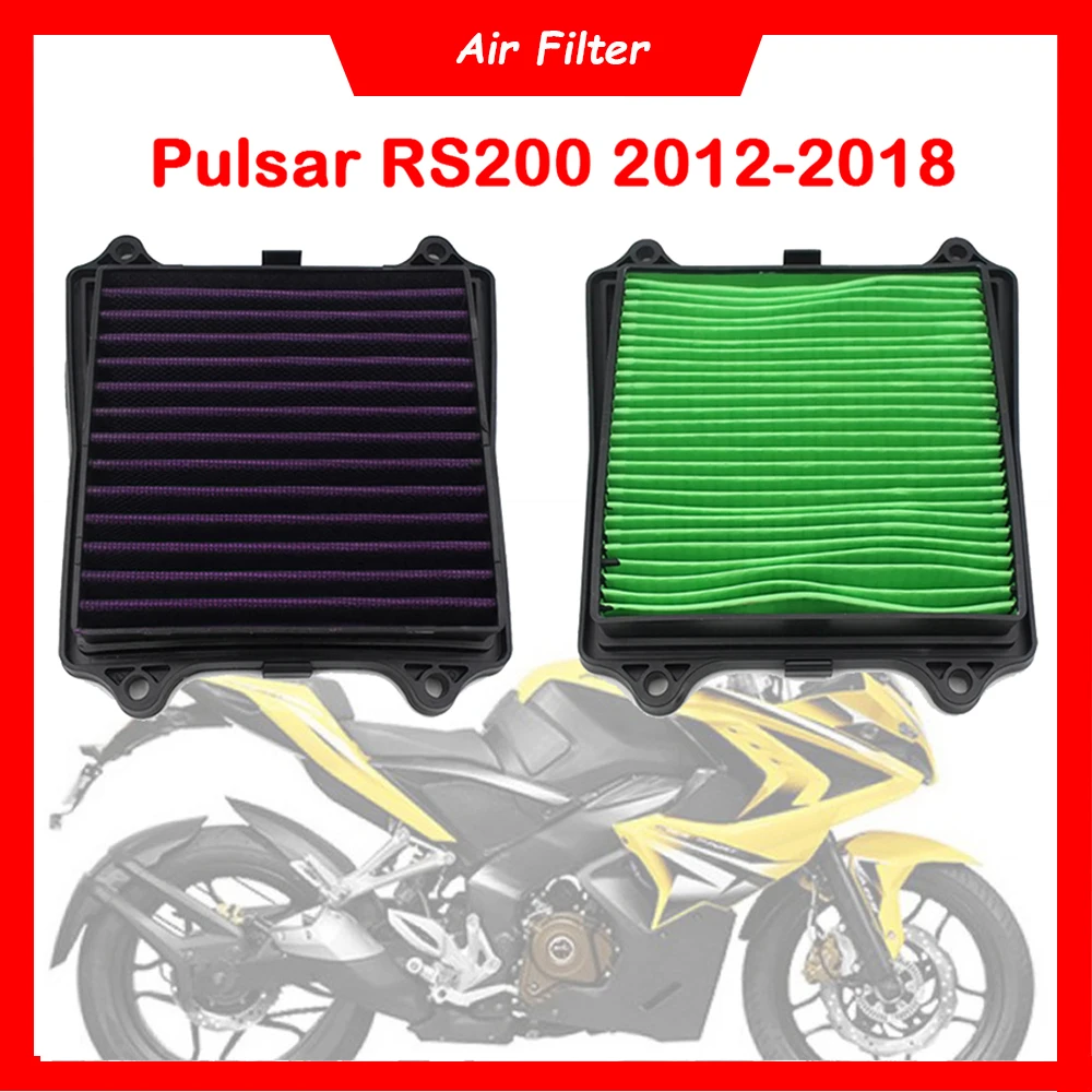 محرك الدراجة النارية الهواء منظف المرشّح مدخل هواء عنصر مرشح لباجاج بولسار RS200 NS125 NS160 دومينار 250 400 V1 UG TOURING
