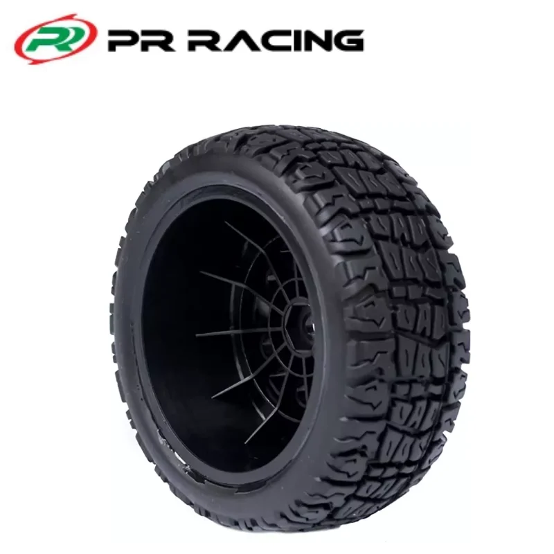 2 Chiếc PR Đua SCT-P006 1/10 Khóa Học Ngắn Xe Tải 0 ° Lệch Lốp Xe Có Lớp Xốp Chèn Đen Vành Bánh 12mm Hex AE Losi Chém ARRMA