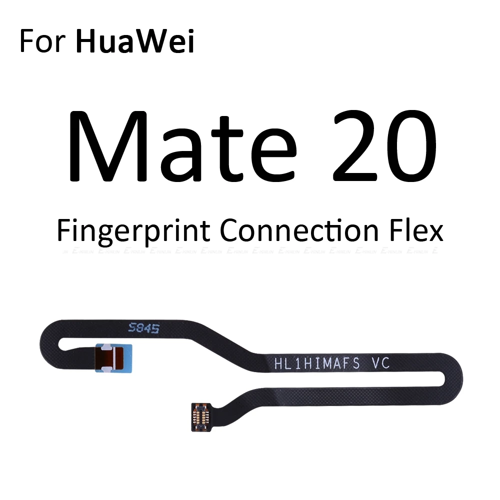 Home Return Button Key Fingerprint Sensor Scanner Connector Flex Cable Touch ID For HuaWei Mate 20 Lite X 20X P Smart Plus 2019