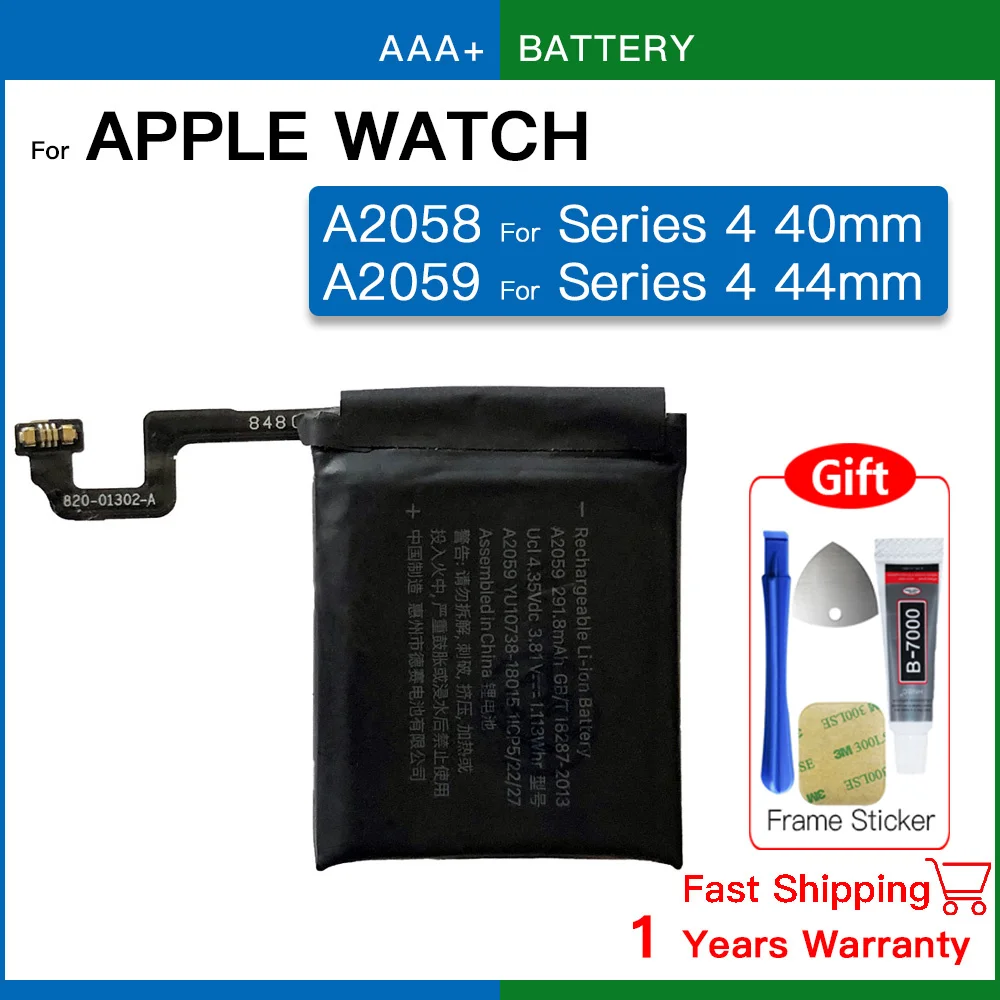 New Original Battery For Apple Watch Series SE 1 2 3 4 5 6 7 8 IWatch S1 S2 S3 GPS LTE S4 S5 S6 S7 S8 38/40/41/42/44/45 Bateria