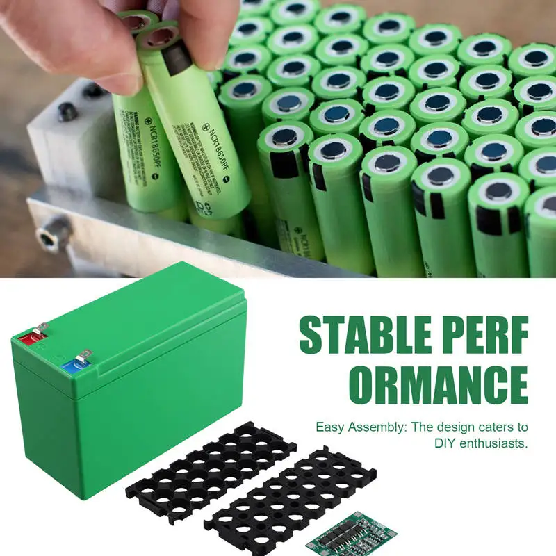 12V Lithium Battery Storage Box 18650 Battery DIY Packs Case 3S40A ABS Battery Shell Holder-A22U