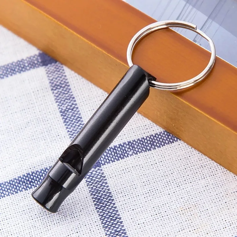 Aluminum alloy Whistle With Keychain For Outdoor Survival Emergency Mini size Multifunctional Equipment kit High Quality Gift