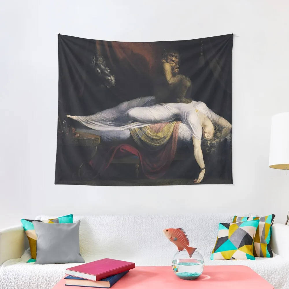 

The Nightmare by John Fuseli Adult Halloween Fine Art Tapestry Outdoor Decoration Wall Decoration Room Decorations Tapestry