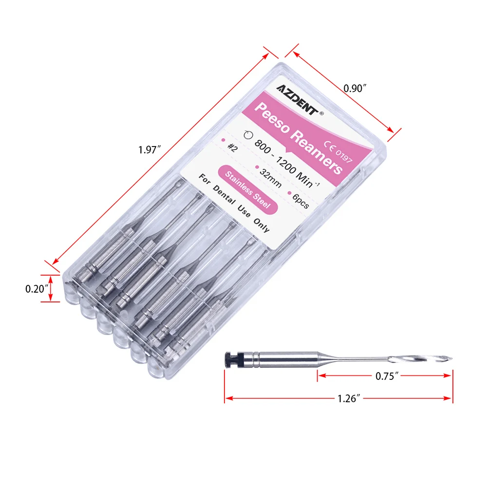 Perceuse dentaire endodontique portes, pâte rotative Glidden, porte-alésoir, moteur utiliser des limes en acier inoxydable 32mm/25mm