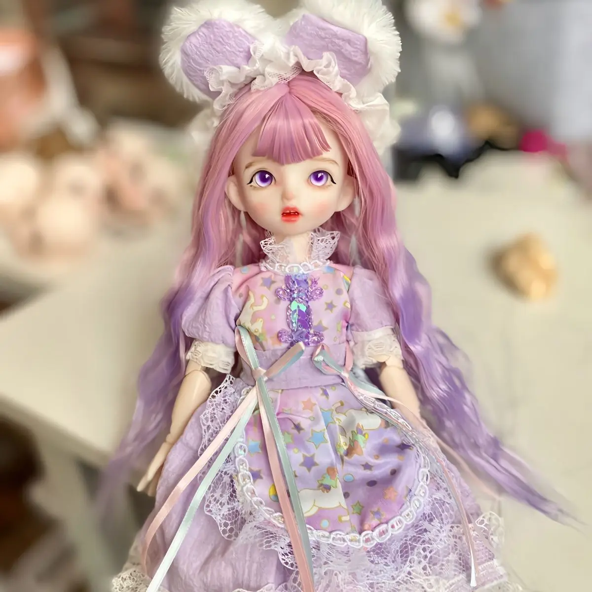 

Princess 30cm Bjd Doll Fulll Set 1/6 Makeup Change Ball Joint 3D Eyes Cute Anime Face Girl Toy Dressing Up Birthday Gift