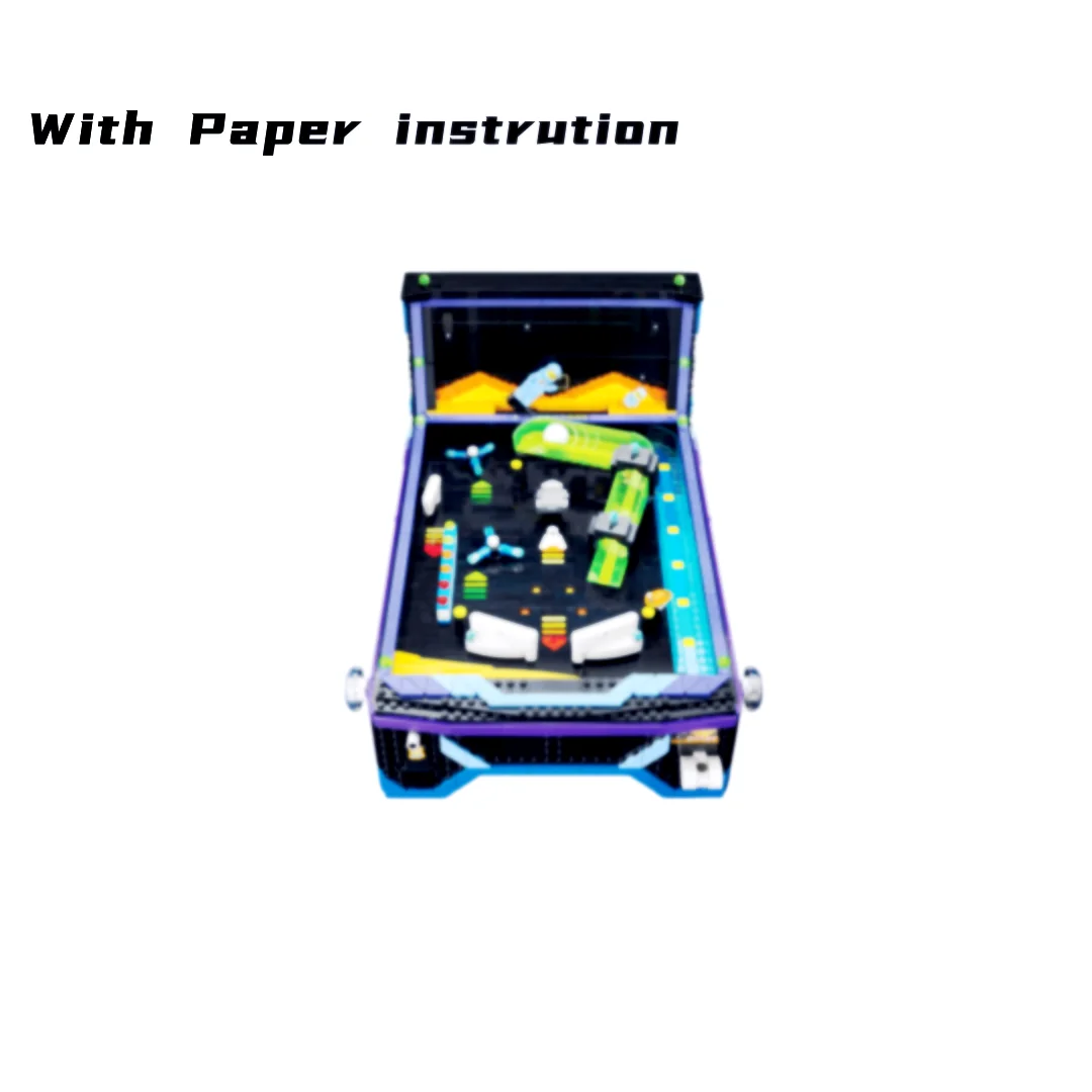 For Adults Cheapest 2274pcs Retro Game Marble Shooting Table Bricks Building Blocks Functional Pinball Machine Model Toys Gifts image 3