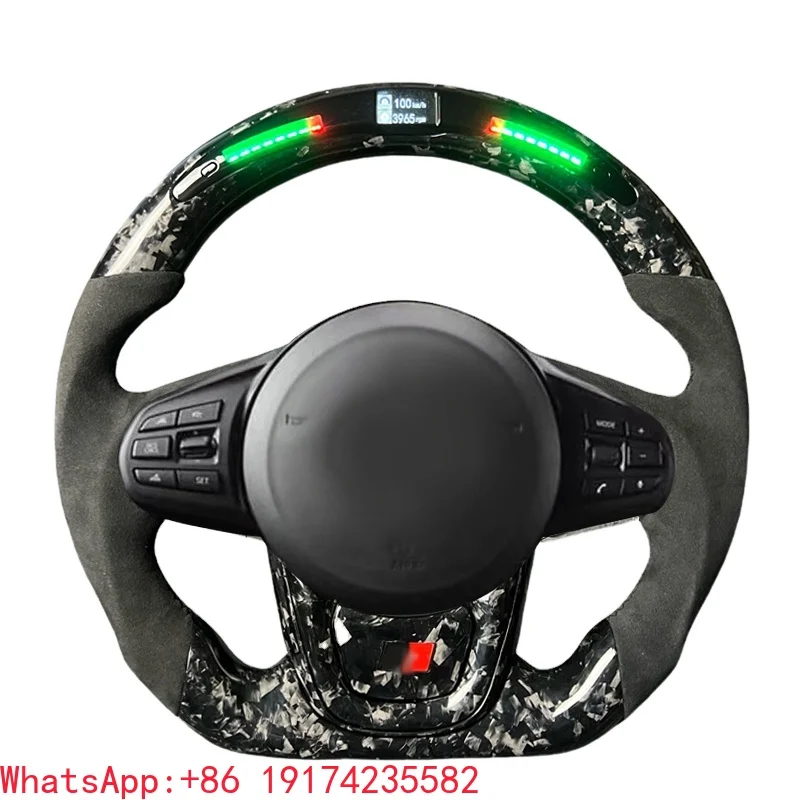 

ForLED/RGB Light Custom Carbon Fiber Steering Wheel for Toyota GR Supra A90 A91 MKV