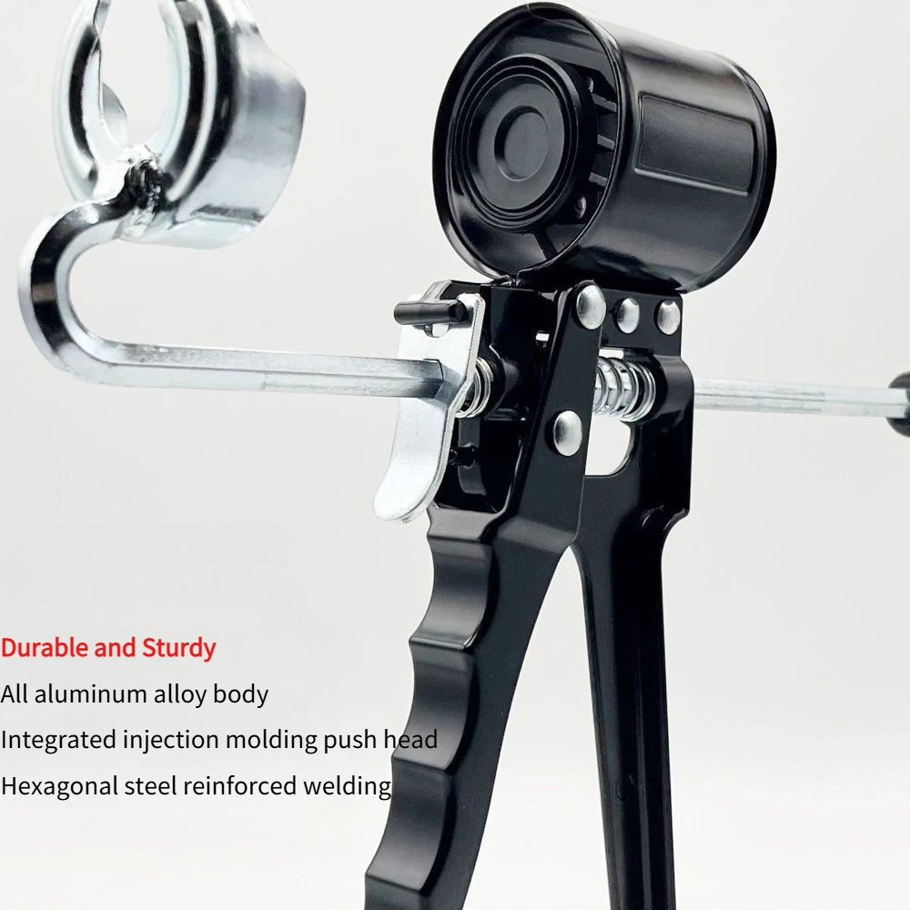 Glass glue gun aluminum alloy structure convenient and labor-saving sealing beautiful seam glue gun