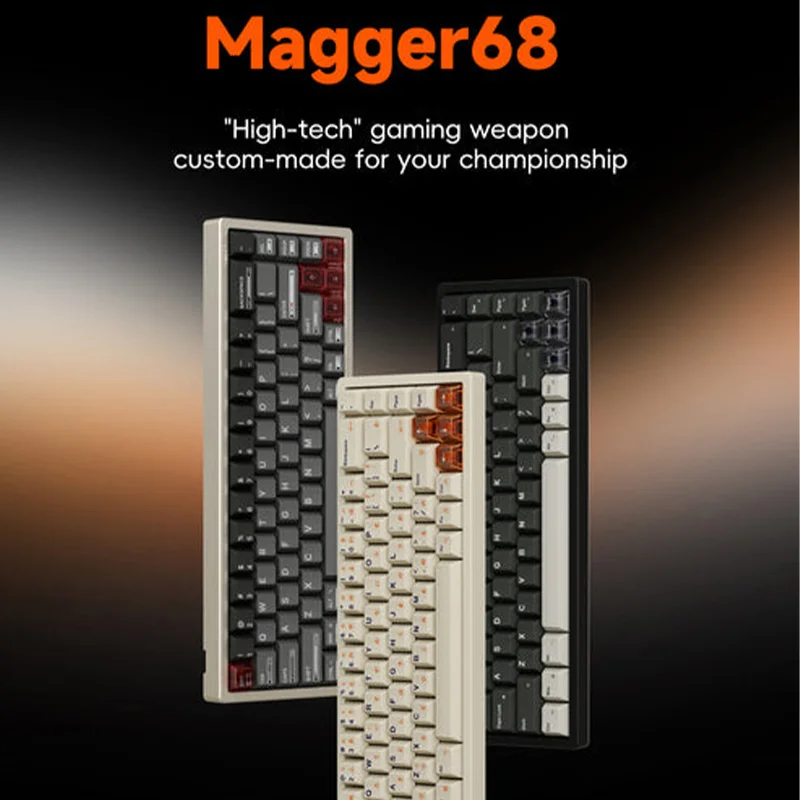 Imagem -02 - Luminkey Magger68 Interruptor Magnético Teclados Mecânicos 8k Baixo Atraso com Fio Teclado de Jogo Personalizado Gatilho Rápido Novo