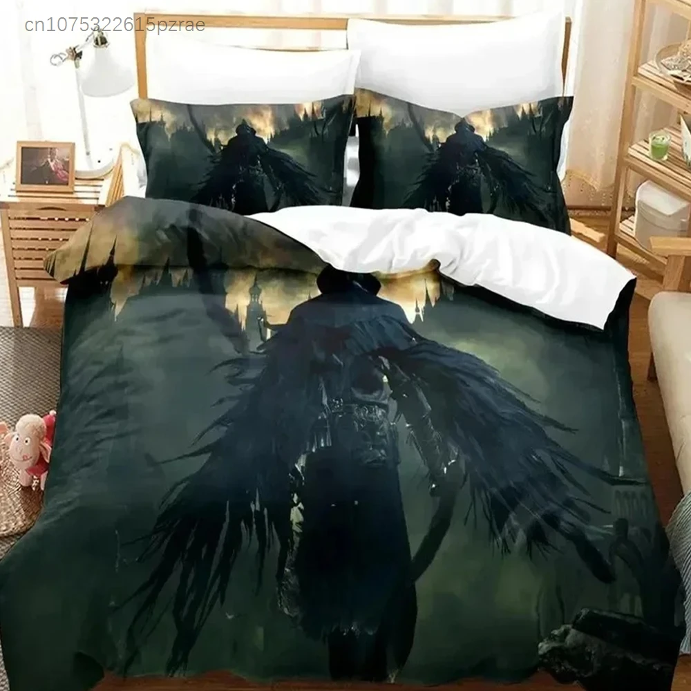 3D Game Lady Maria Bloodborne Bedding Set Printed Bed Set With Pillowcase Bed Duvet Cover Soft Queen King Size Bedclothes Home
