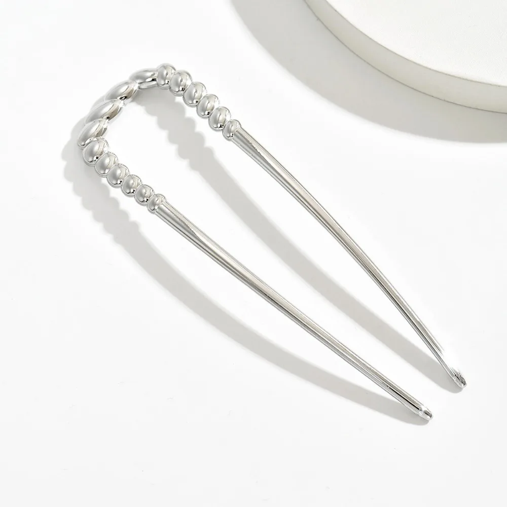 Moda simples em forma de u vara de cabelo ferramentas penteado geométrico torcido hairpin hanfu acessórios retro headwear presentes