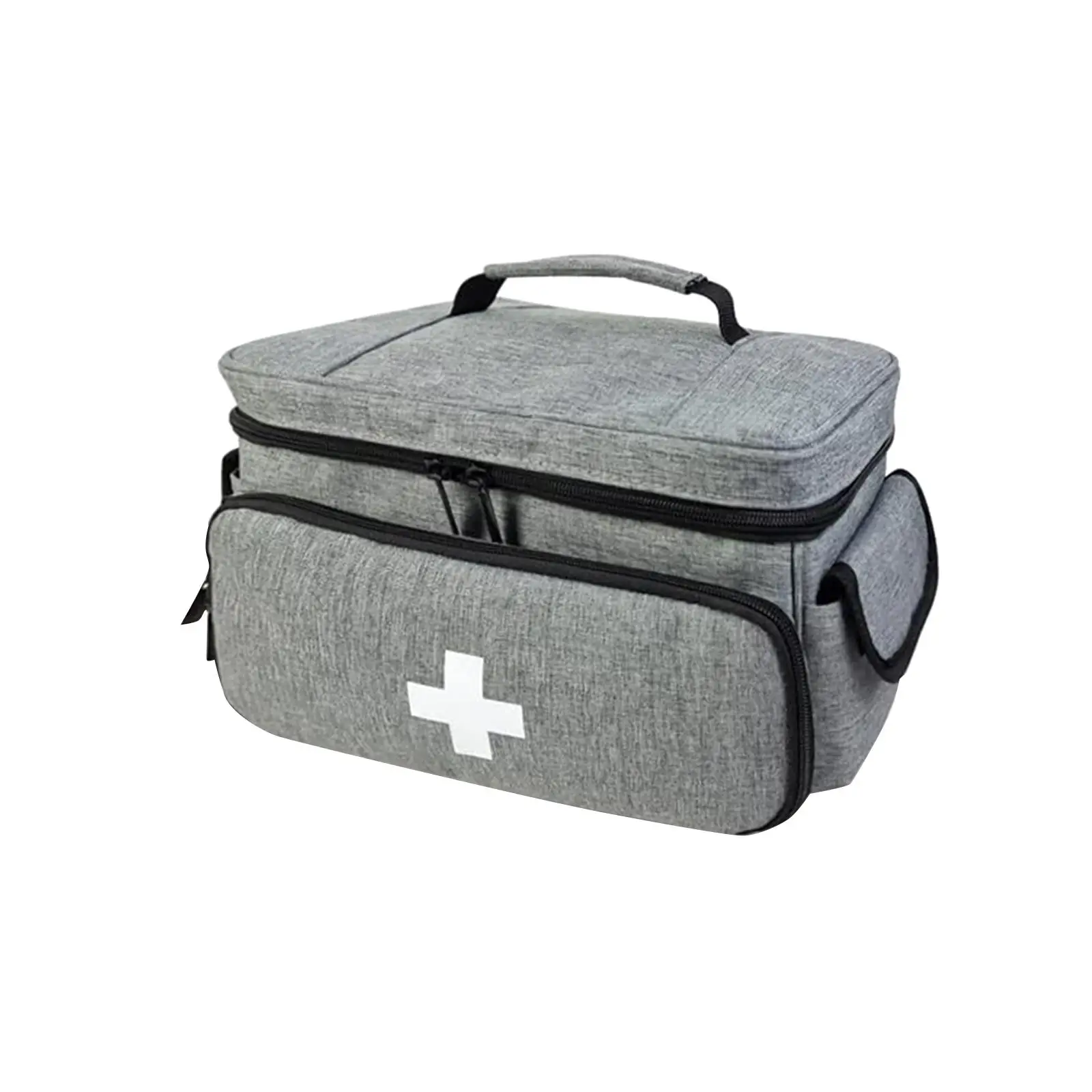 First Aid Bag Empty First Storage Organizer Bag Waterproof For Family Safety Front Zipper Pocket Aid Pouch Office