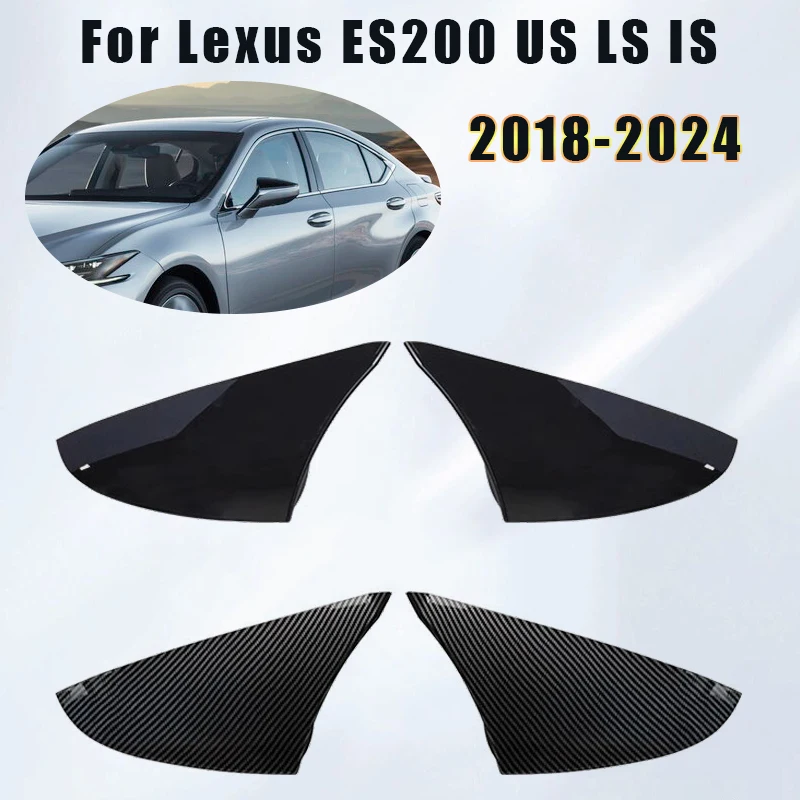 per-lexus-es-s300-is350-is500-2018-2019-2020-2021-2022-2023-2024-nero-luminoso-aspect-carbonio-auto-copertura-dello-specchio-laterale-ala-copertura