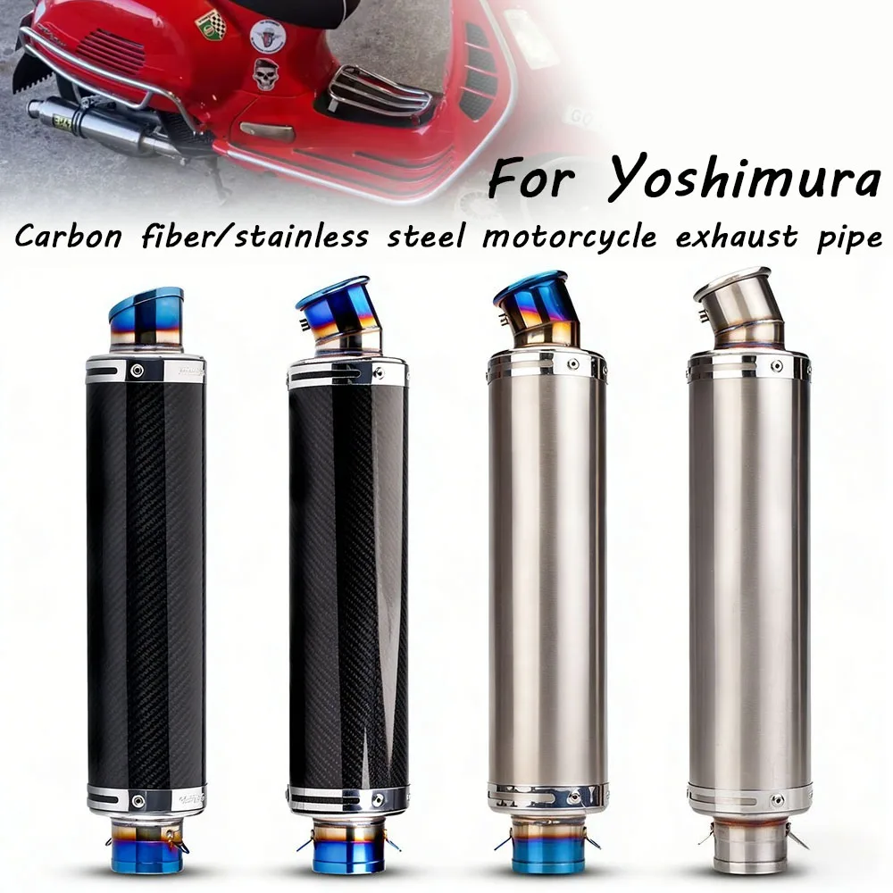 

Универсальный глушитель для мотоцикла 51 мм, прямой выхлопной патрубок для MT07, MT09, CBR250RR, CB400F, Z900, R3, Z400