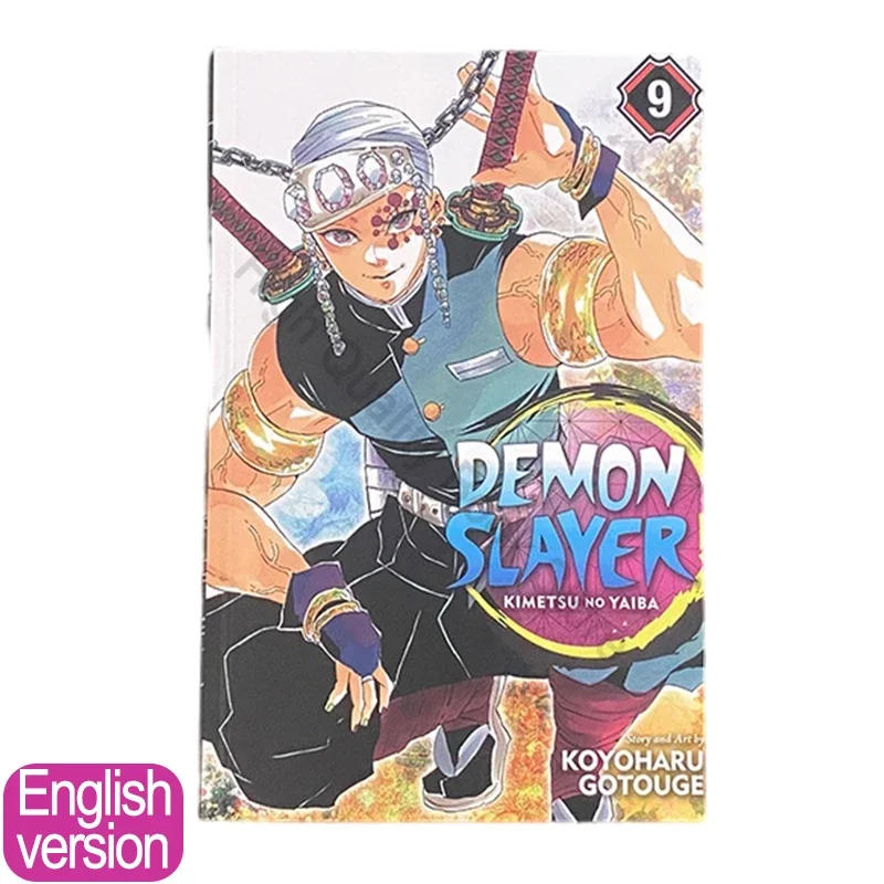 

1 Book Japanese Anime Demon Slayer Kimetsu No Vol 9 Youth Manga Book English Comic Book Set
