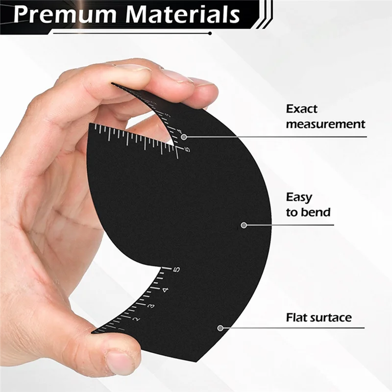 AT05-Enhancement Card For Barbers With Measurement Indicators Barber Hairline Shaping Tool And Color Sprays Edge Line Up Tool