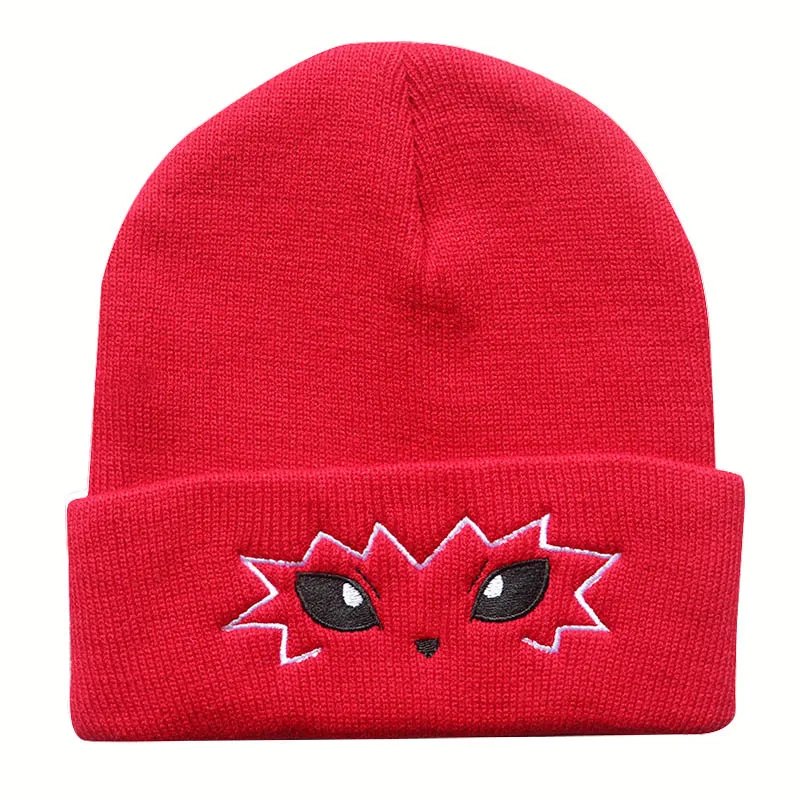 Pokemon Brimless Poop Hat Pikachu Fashion Anime Knit Hat Men\'s Women\'s Solid Color Smiley Hats Casual Warm Creative Hip Hop Hat