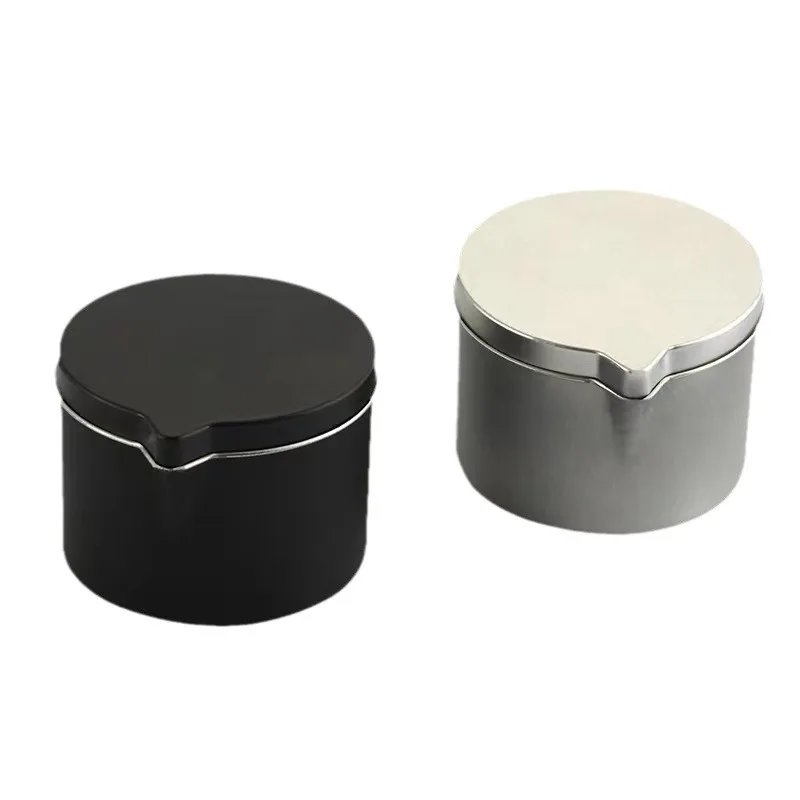 12pcs Tinplate Candle Jar With a Handy Spout Aromatherapy Massage Cream Jars Cosmetic Storage Cans DIY Candles Making Container